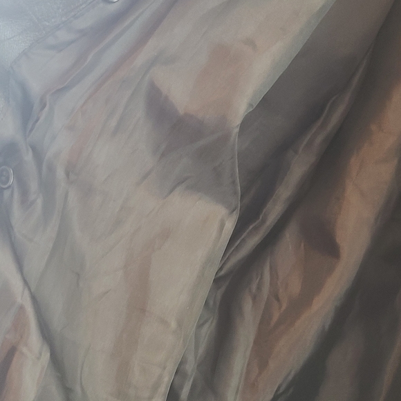 Italian Stone Design I Full Length Leather Coat (NWOT) - Picture 5 of 6